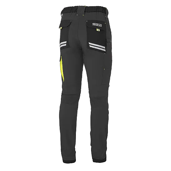 Sparco Light Tech Kansas Broek - Grijs / Geel