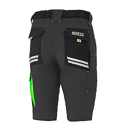 Sparco Tech Laredo Light Shorts - Donkergrijs / Groen