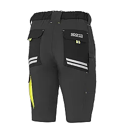 Sparco Tech Laredo Light Shorts - Donkergrijs / Geel