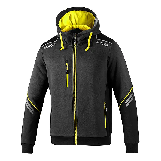 Sparco Colorado Hooded Full Zip - Grijs / Geel