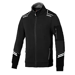 Sparco Full Zip Tech Alabama - Zwart / Grijs