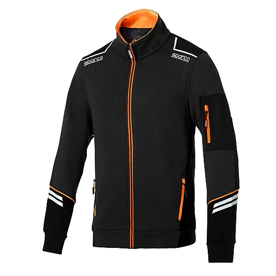 Sparco Full Zip Tech Alabama - Zwart / Oranje