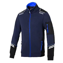 Sparco Full Zip Tech Alabama - Blauw Marine / Lichtblauw
