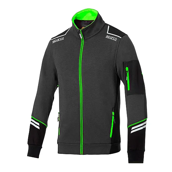 Sparco Full Zip Tech Alabama - Grijs / Groen