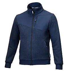 Sparco Grit Fleece Full Zip Crestone - Navy Blauw