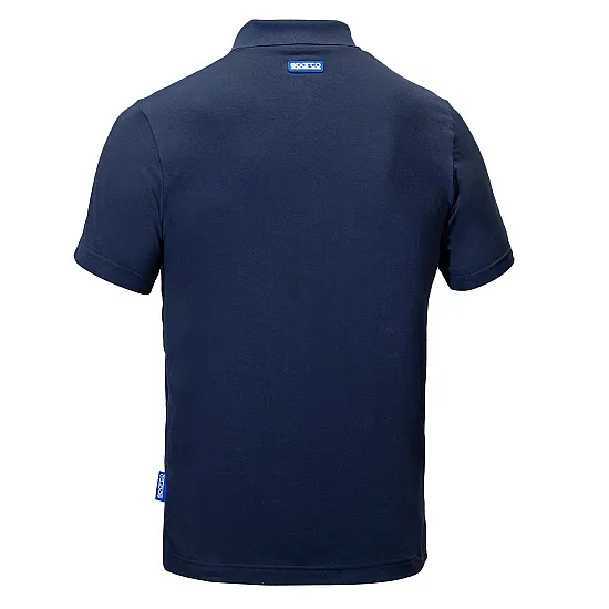 Sparco Grit Polo Capitol - Navy Blauw