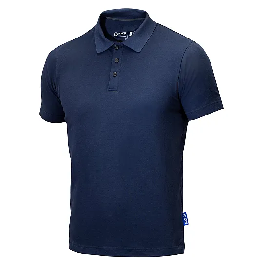 Sparco Grit Polo Capitol - Navy Blauw