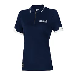 Sparco Lady Polo Zip MY2024 - Donkerblauw