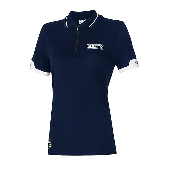 Sparco Lady Polo Zip MY2024 - Donkerblauw