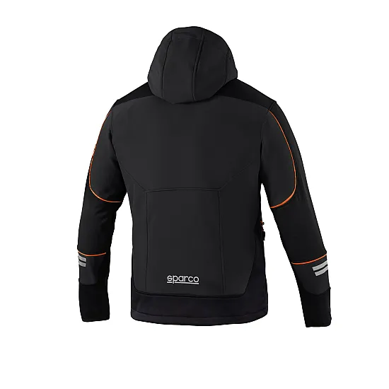 Sparco Soft-Shell Tech York - Zwart / Oranje