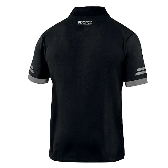 Sparco Tech Toledo Polo - Zwart / Grijs