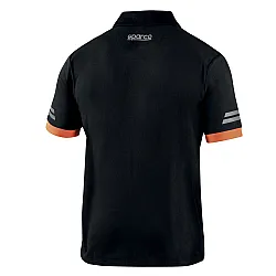 Sparco Tech Toledo Polo - Zwart / Oranje