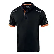 Sparco Tech Toledo Polo - Zwart / Oranje