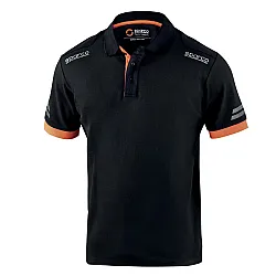 Sparco Tech Toledo Polo - Zwart / Oranje