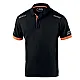 Sparco Tech Toledo Polo - Zwart / Oranje