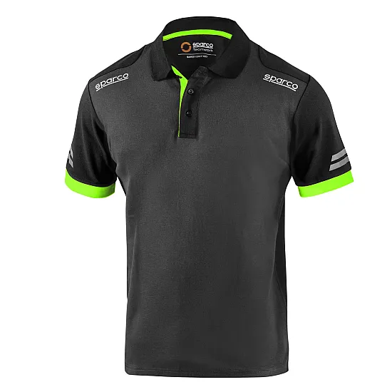 Sparco Tech Toledo Polo - Grijs / Groen