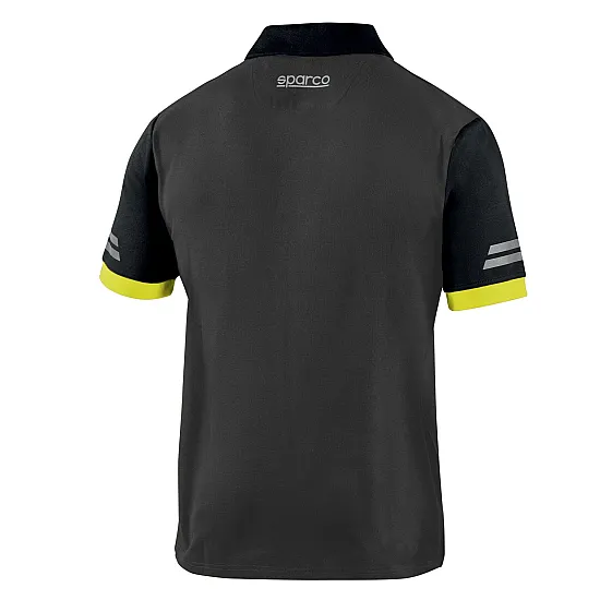 Sparco Tech Toledo Polo - Grijs / Geel