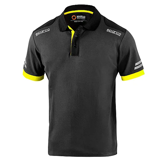 Sparco Tech Toledo Polo - Grijs / Geel