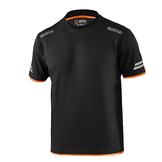 Sparco Tech Tucson T-shirt - Zwart / Oranje