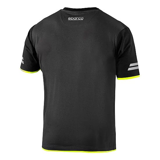 Sparco Tech Tucson T-shirt - Zwart / Geel