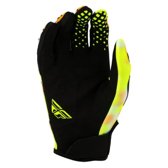 Fly Racing Kinetic Blur Handschoenen - Wit / Hi-Vis / Oranje