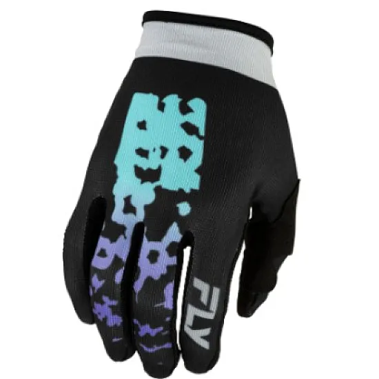 Fly Racing Lite Flake Kinderhandschoenen - Zwart / Grijs / Multi