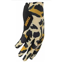 Thor Womens Sportmode Cheetah Dameshandschoenen - Tan / Black