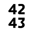 42/43 